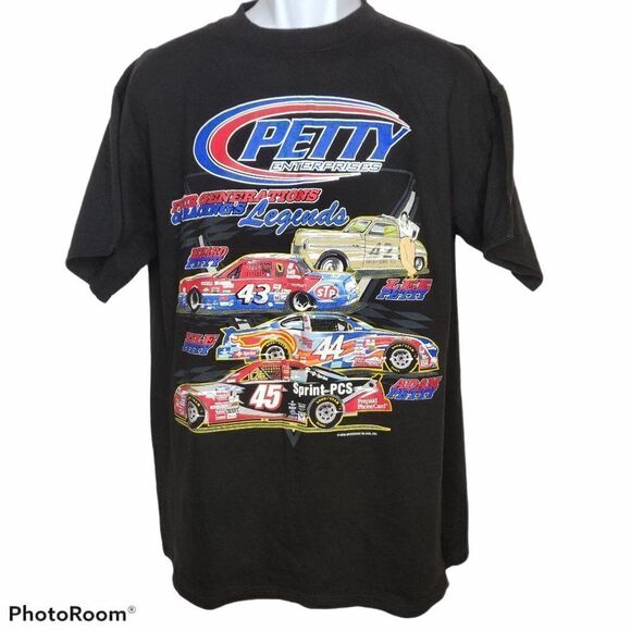 NEW Vintage Petty Enterprises T Shirt Sz L Lee Richard Kyle Adam Petty 2000 - Picture 3 of 6